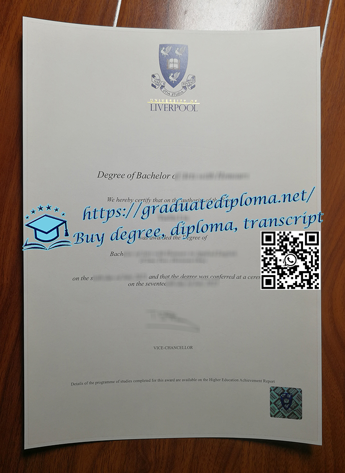 University of Liverpool diploma