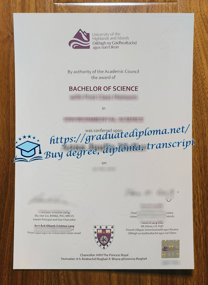 University of the Highlands and Islands diploma