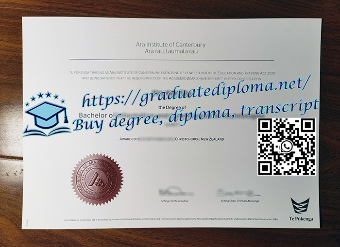 Ara Institute of Canterbury diploma