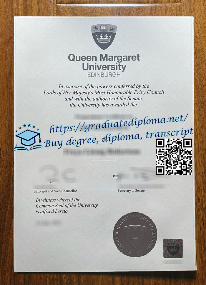 Queen-Margaret-University-diploma