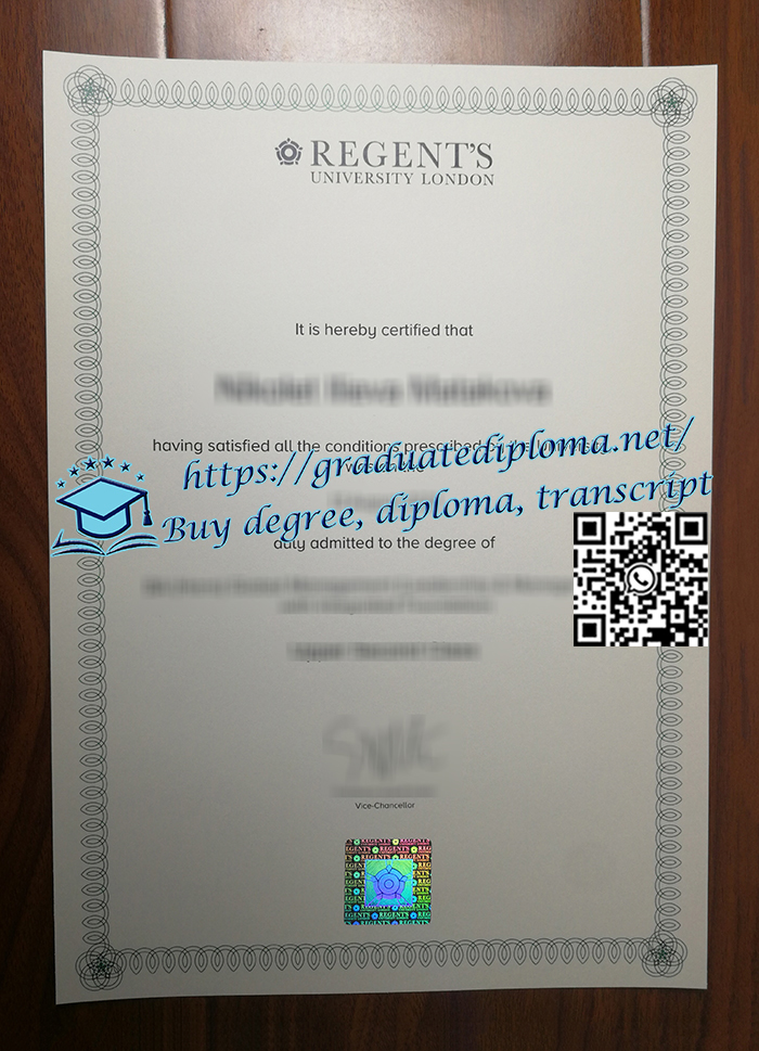 Regents-University-London-diploma