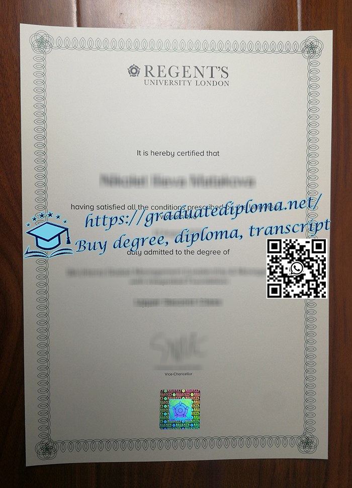 Regent's University London diploma