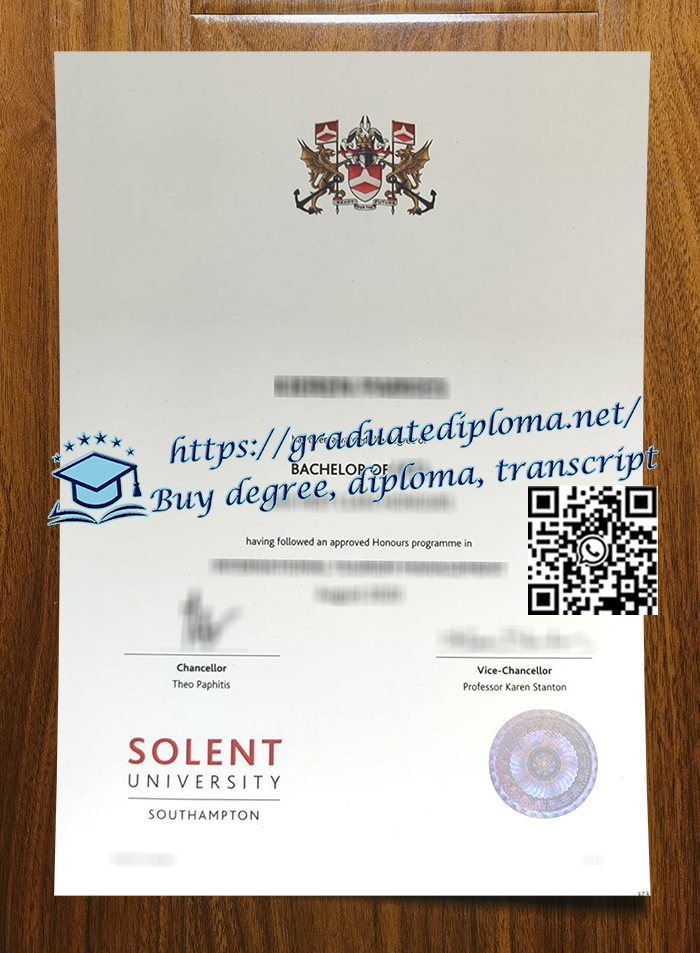 Solent-University-diploma