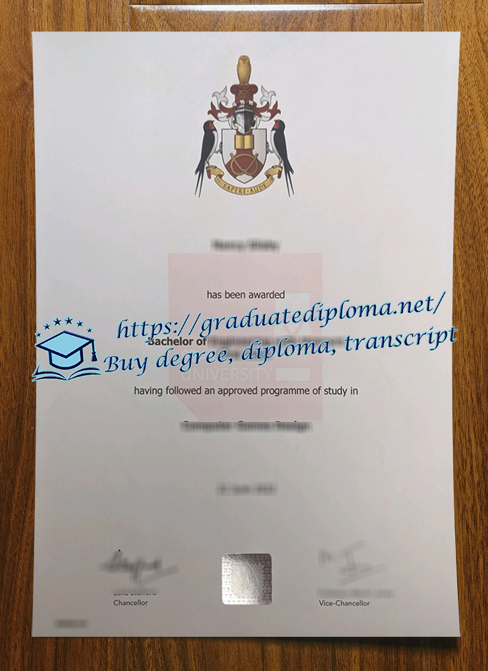 Staffordshire University diploma