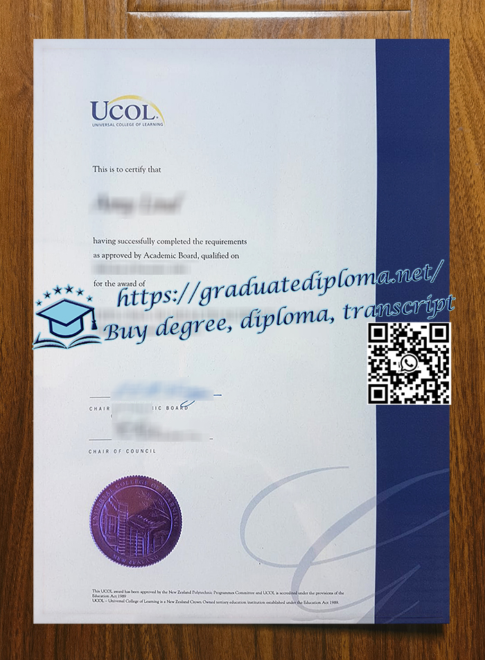 Universal College of Learning diploma