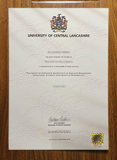 University of Central Lancashire degree