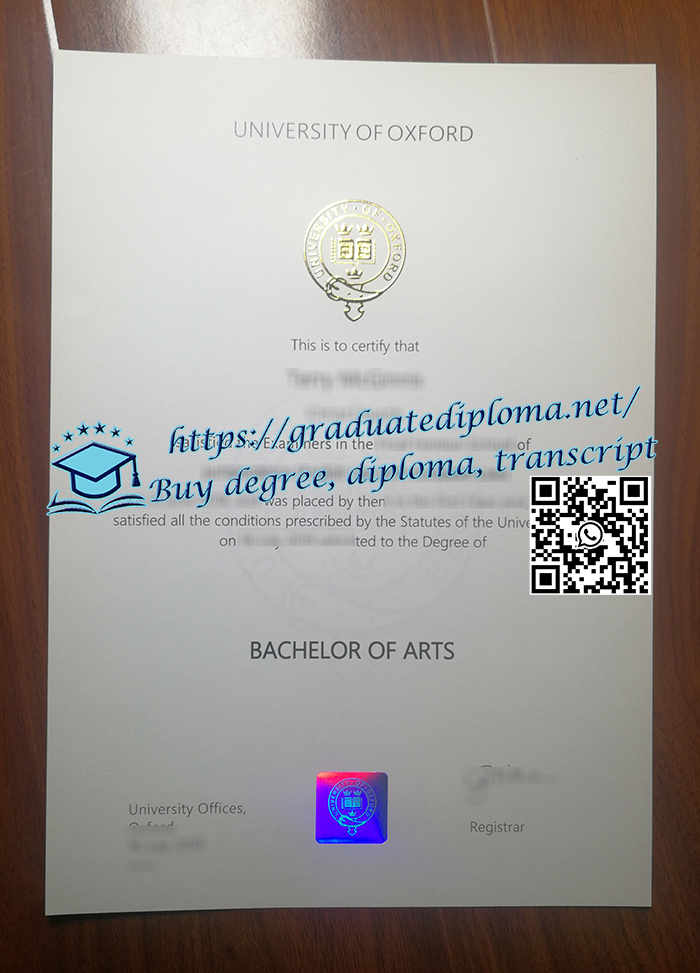 University of Oxford diploma