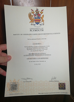 University of Plymouth degree