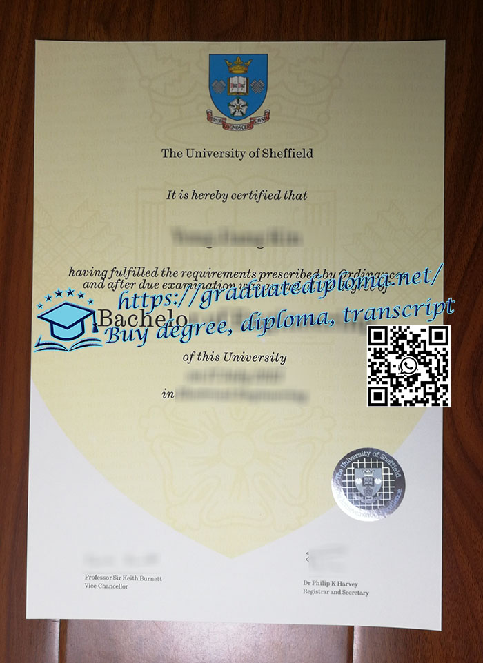 University of Sheffield diploma