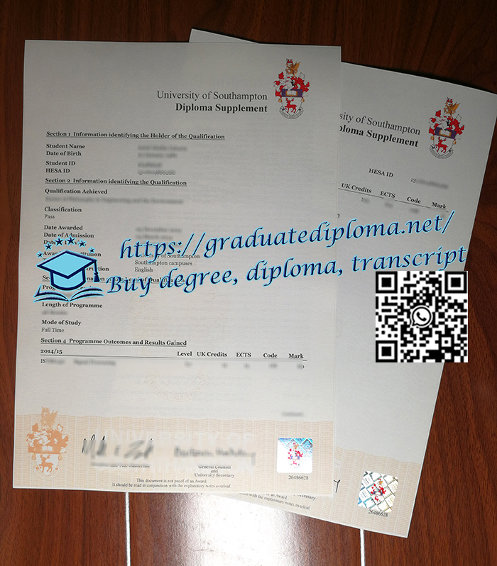 University-of-Southampton-transcript