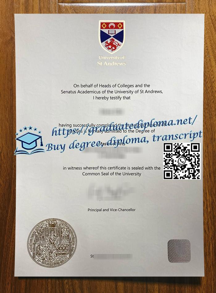 University of St Andrews diploma