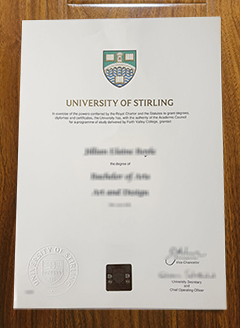 University of Stirling degree