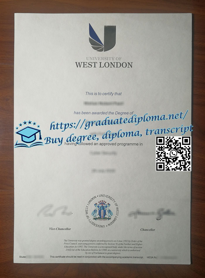 University of West London diploma