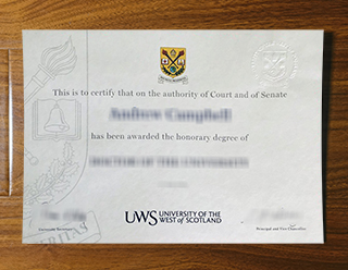 University of the West of Scotland degree