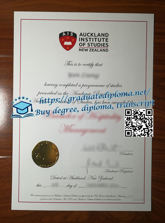 Auckland Institute of Studies diploma