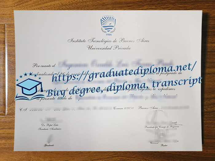 Instituto Tecnológico de Buenos Aires diploma