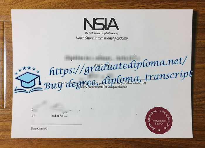 North Shore International Academy diploma