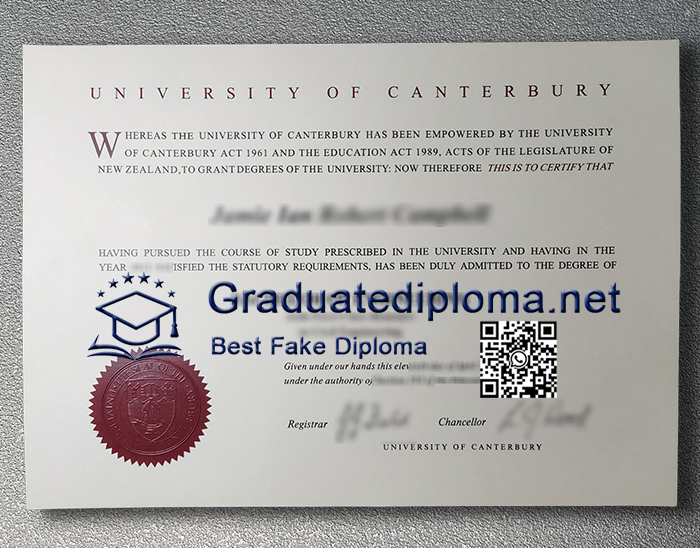 University of Canterbury degree