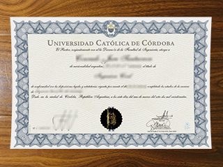 Universidad Católica de Córdoba degree