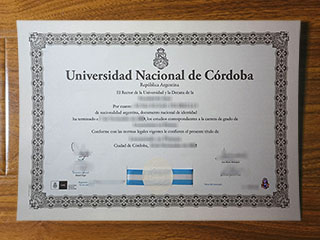 Universidad Nacional de Córdoba degree