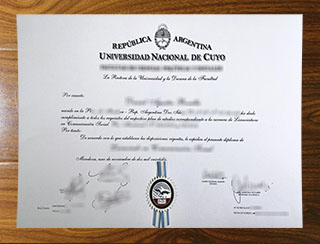 Universidad Nacional de Cuyo degree