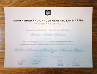 Universidad Nacional de General San Martín degree