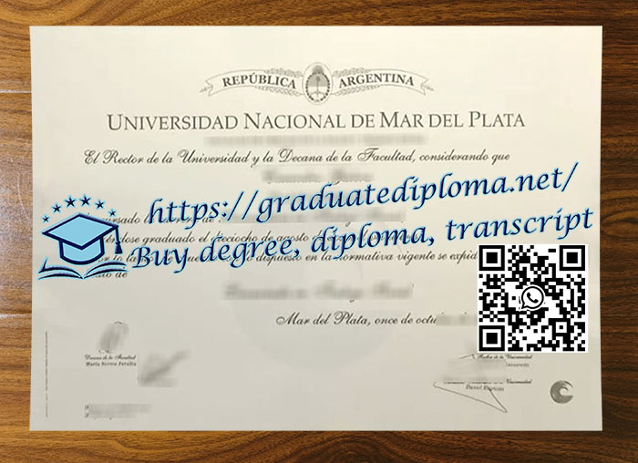 Universidad Nacional de Mar del Plata diploma