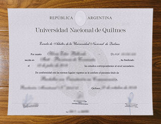 Universidad Nacional de Quilmes degree