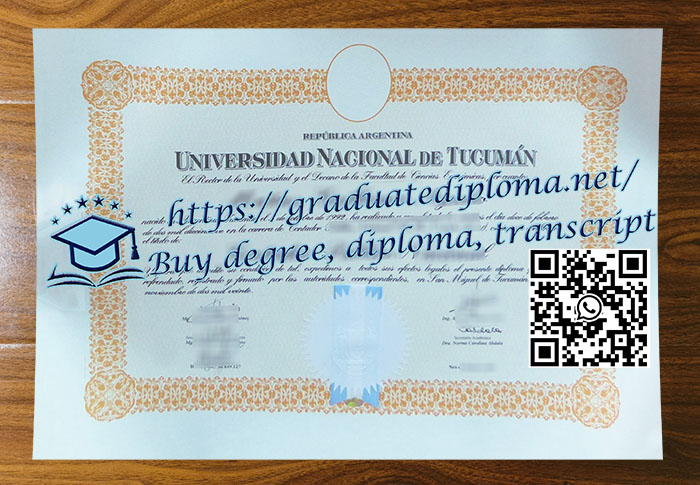 Universidad Nacional de Tucumán diploma