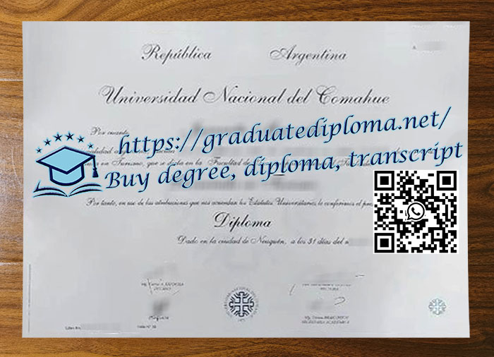 Universidad Nacional del Comahue diploma