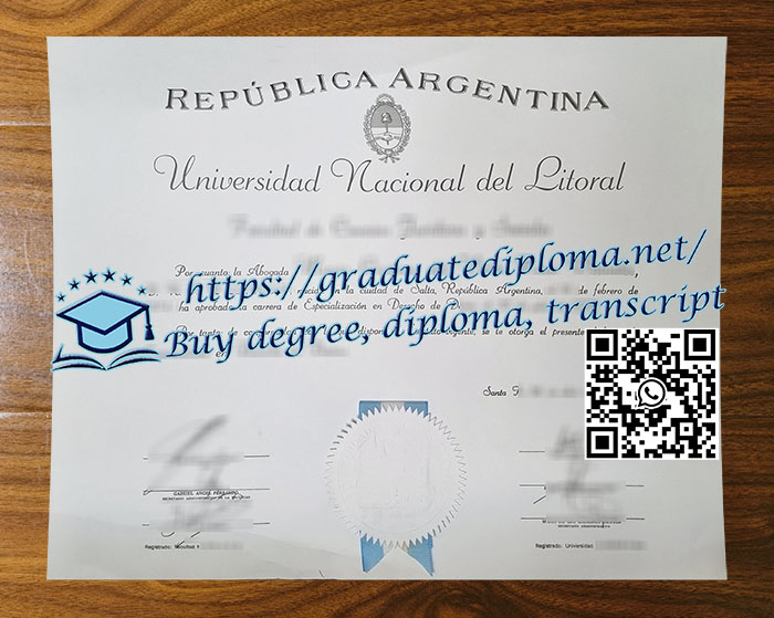 Universidad Nacional del Litoral diploma