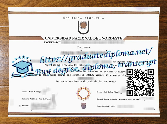 Universidad Nacional del Nordeste diploma