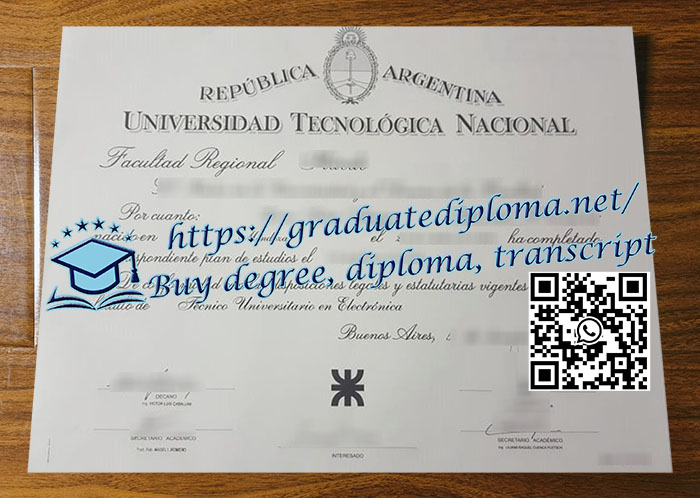 Universidad Tecnológica Nacional diploma