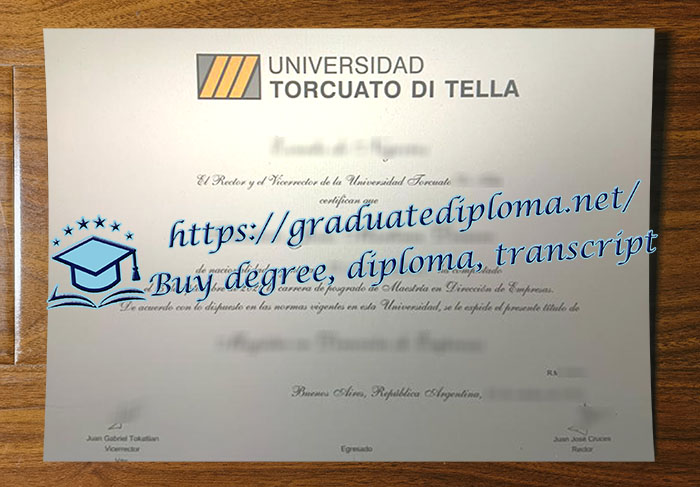 Universidad Torcuato Di Tella diploma