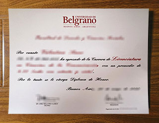 Universidad de Belgrano degree