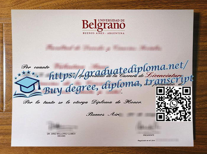 Universidad de Belgrano diploma