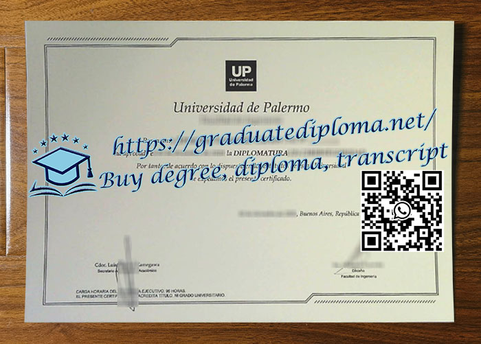 Universidad de Palermo diploma