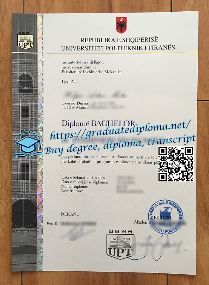 Universiteti Politeknik i Tiranës diploma