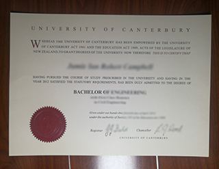 University of Canterbury degree