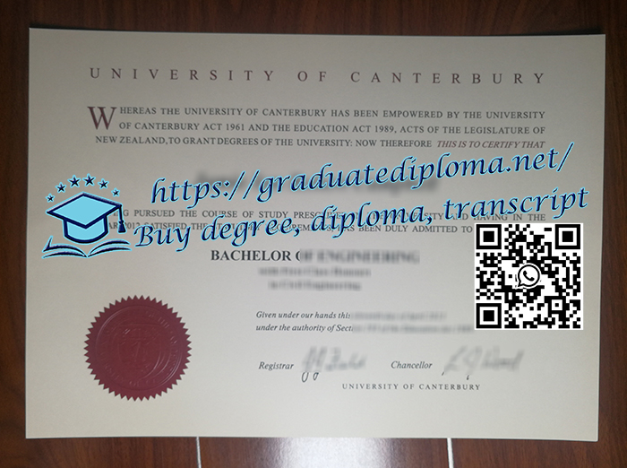 University of Canterbury diploma