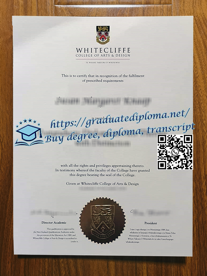 Whitecliffe College of Arts and Design diploma