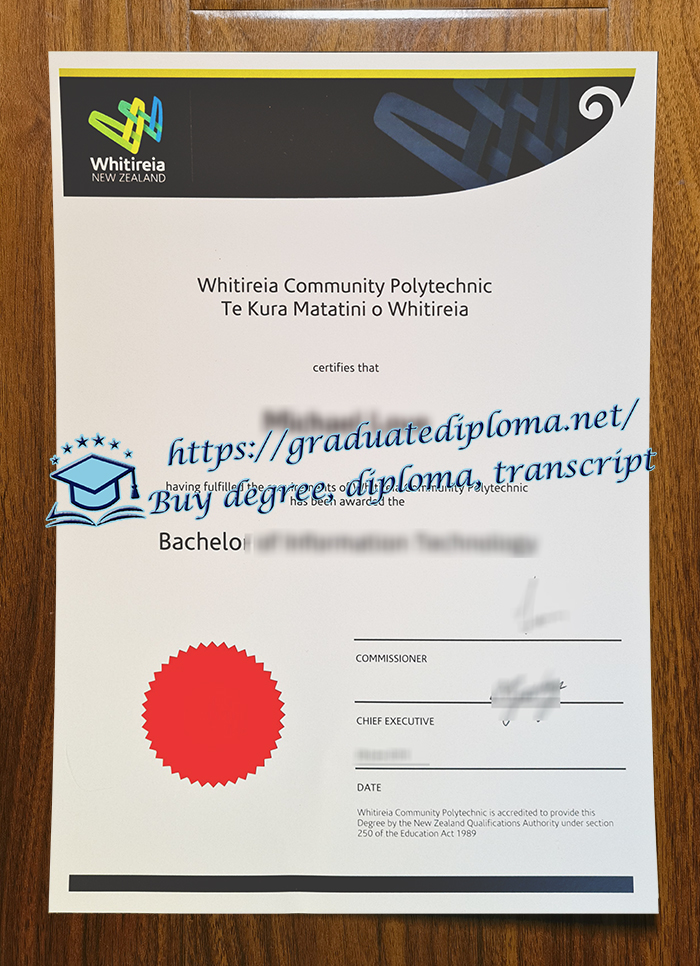 Whitireia New Zealand diploma