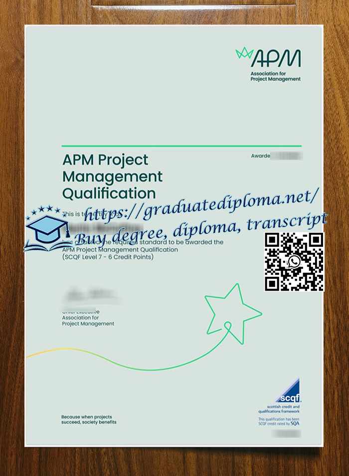 APM PMQ certificate