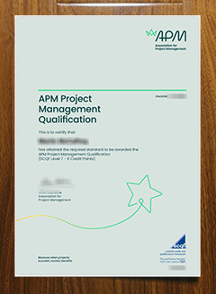 APM PMQ certificate