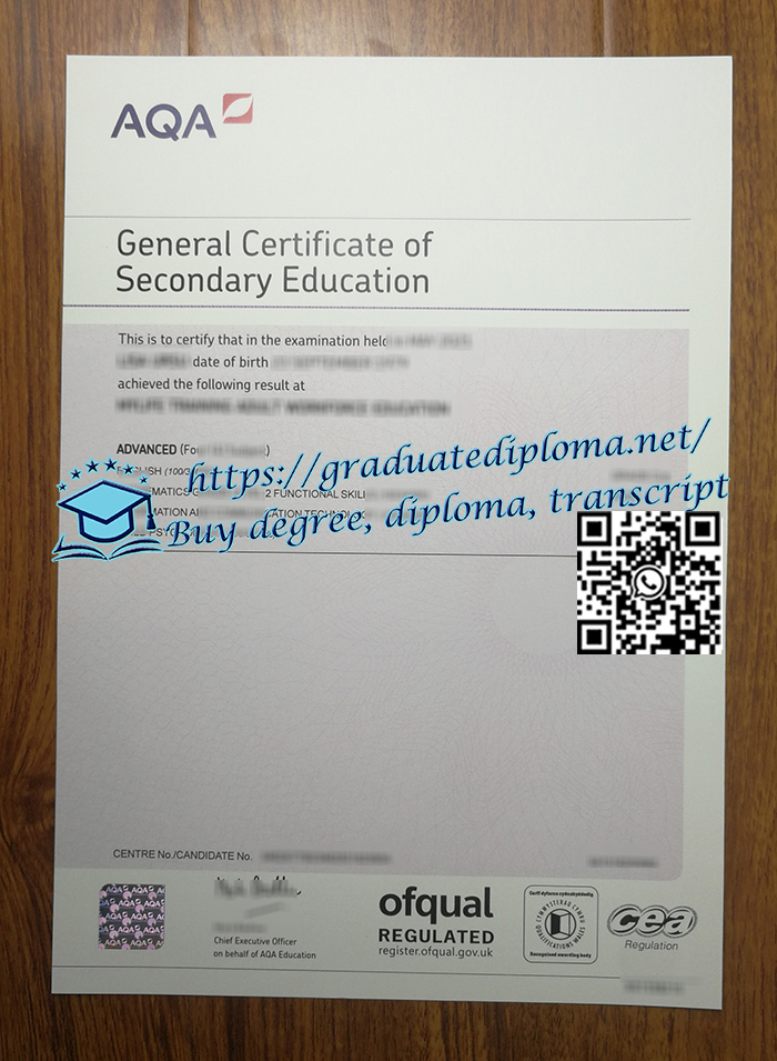 AQA-GCSE-certificate