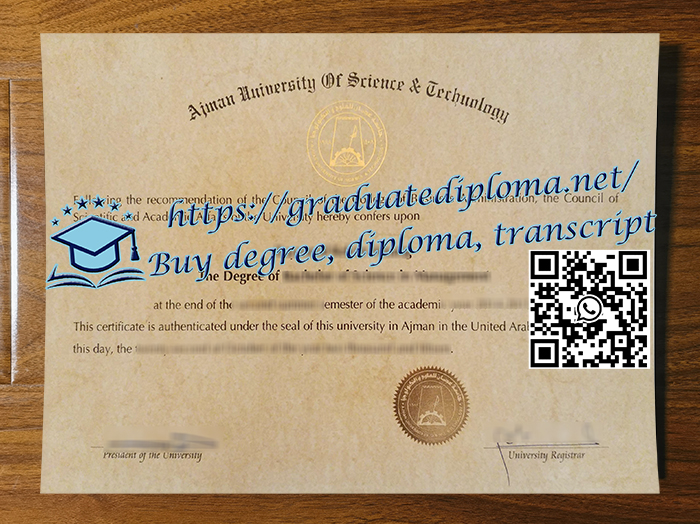 Ajman University diploma