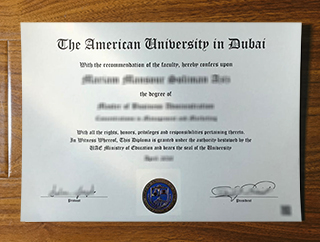 American University in Dubai degree