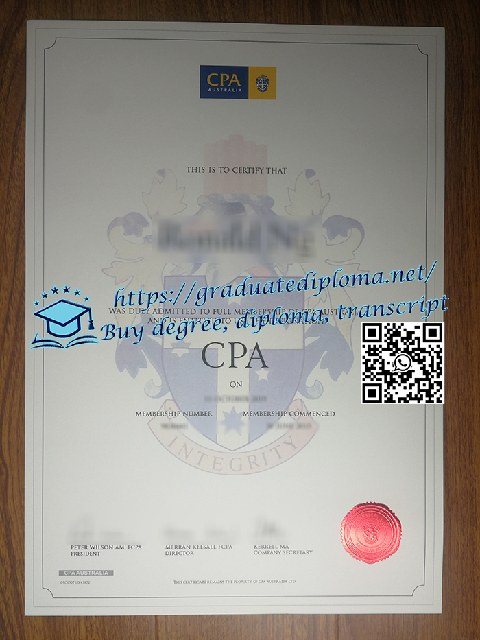 Australia CPA certificate