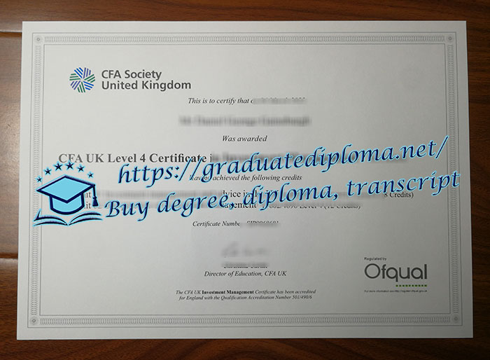 CFA UK Level 4 Certificate