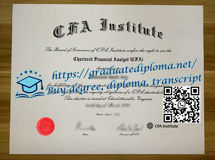 CFA certificate